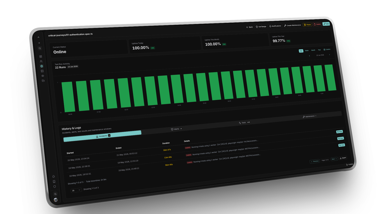Playwright Monitor